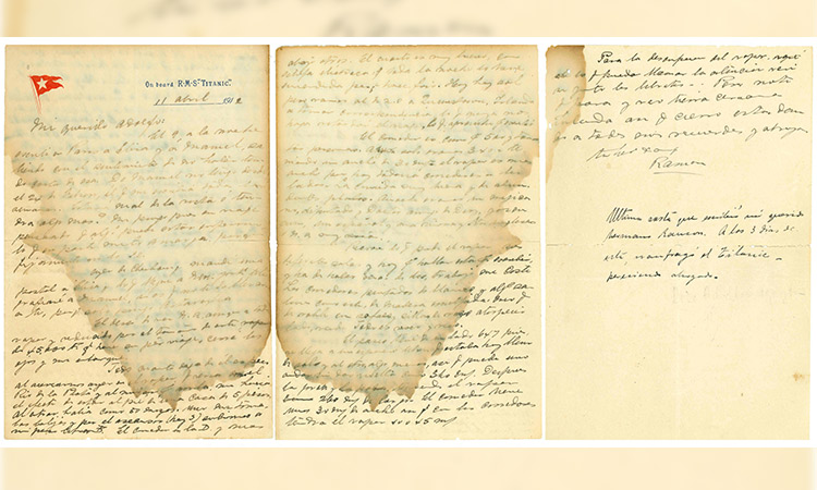 Rare Titanic Passenger's Letter