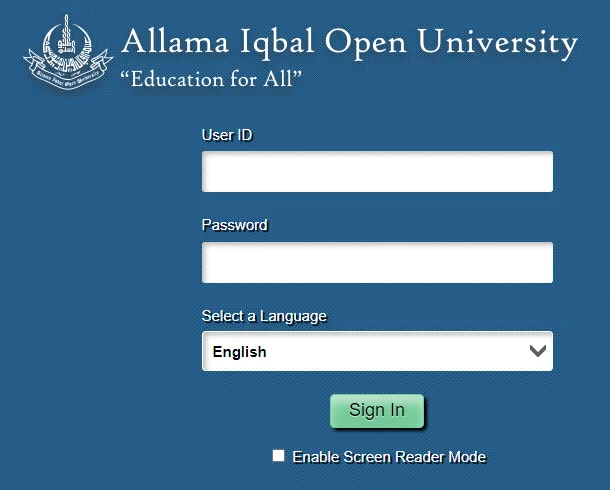AIOU Roll No Slip 2023 Spring and Autumn Download