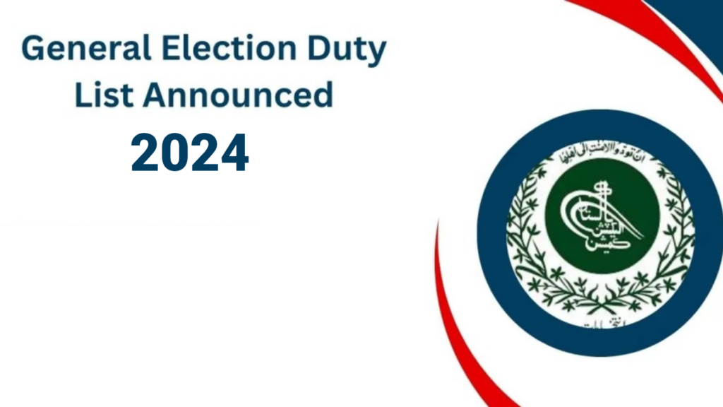 Election Duty Lists 2024